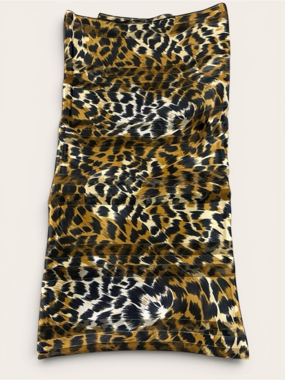 Leopard Print Chiffon Scarf